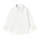 Mayoral Camicia Manica Lunga Tinta Unita per Neonato 1116X BIANCO MAYORAL 
