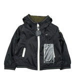 Blauer Giubbino Tinta Unita con Zip E Cappuccio per Neonato 25SBLGC01441N NERO BLAUER 