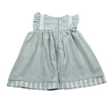 Babyvip Abito Tinta Unita con Ricami per Neonata T1351 VERDE BABYVIP 