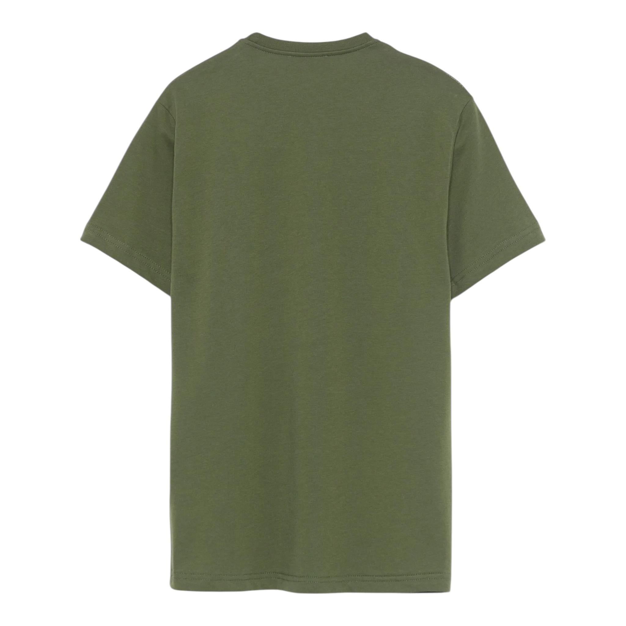 Dsquared2 T-Shirt Girocollo Tinta Unita con Stampa per Bambino DQ2753 VERDE DSQUARED2 