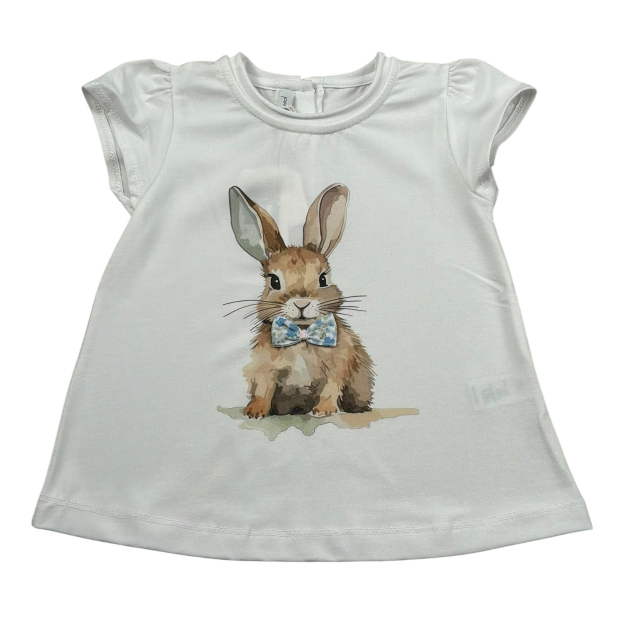 Per Te T-Shirt Girocollo tinta unita Bianco per Neonata 34311 BIANCO PER TE 