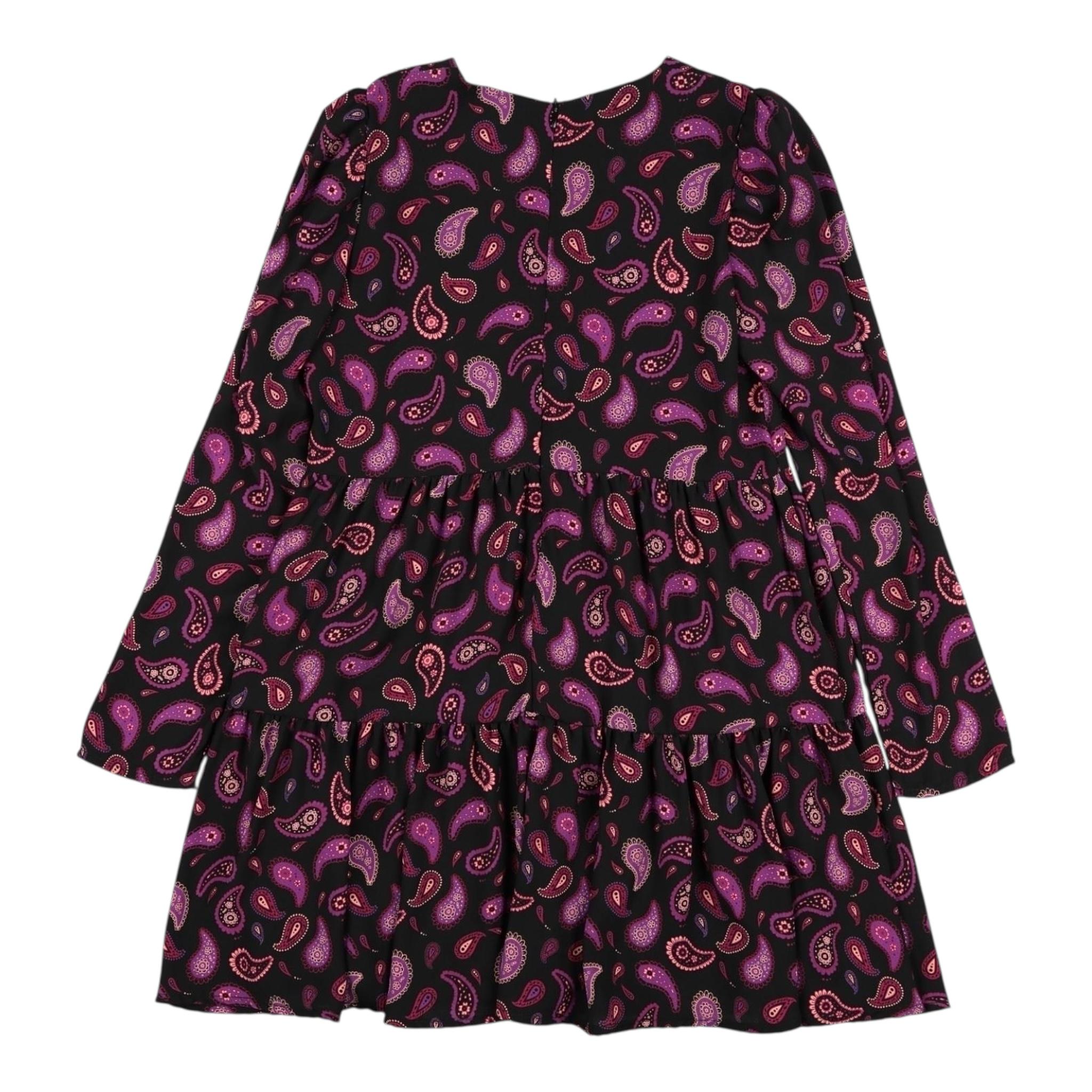 LIU JO abito manica lunga tinta unita stampa fantasia Nero per Bambina GF3220 NERO LIU JO 