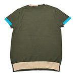Manuel Ritz T.Shirt Girocollo Tinta Unita con Profili In Contrasto per Neonato MR2996NX VERDE MANUEL RITZ 