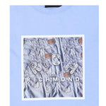 John Richmond T-Shirt Girocollo Tinta Unita con Stampa per Bambino RBP25117TS AZZURRO JOHN RICHMOND 