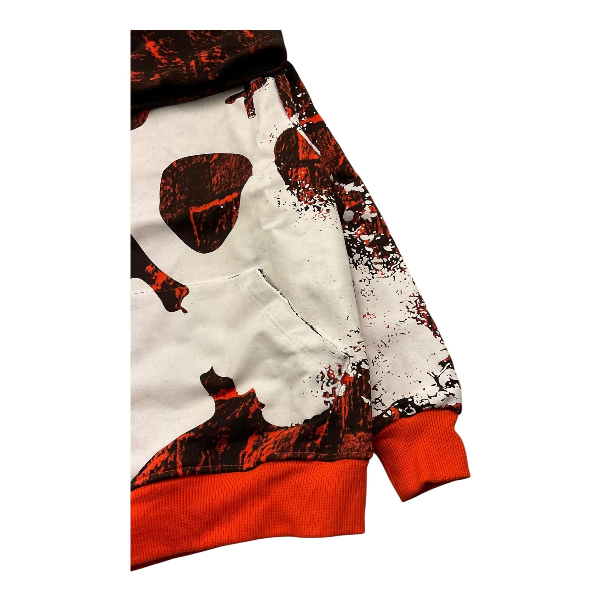 BUTNOT felpa chiusa con cappuccio tinta unita cn stampa Arancione per Bambino B9500548 ARANCIONE BUTNOT 