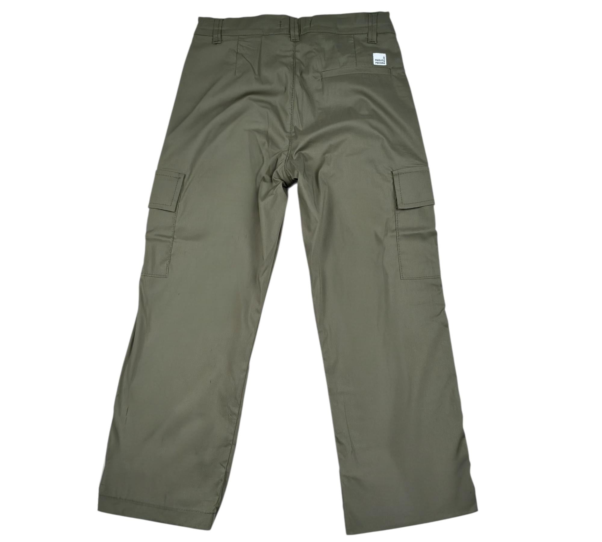 Paolo Pecora Pantalone Tinta Unita con Girovita Regolabile per Bambino PP4316 VERDE PAOLO PECORA 