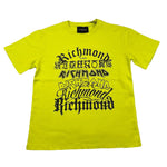 JOHN RICHMOND t-shirt girocollo tinta unita con stampa Verde acido per Bambino RBA25202TS VERDE ACIDO JOHN RICHMOND 