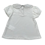 M+E' T-Shirt Tinta Unita con Colletto per Neonata UE1773NX BIANCO M+E' 