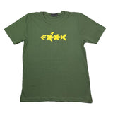 F**K T-Shirt Girocollo Tinta Unita con Logo per Bambino FJ25J01TS71MG VERDE F**K 