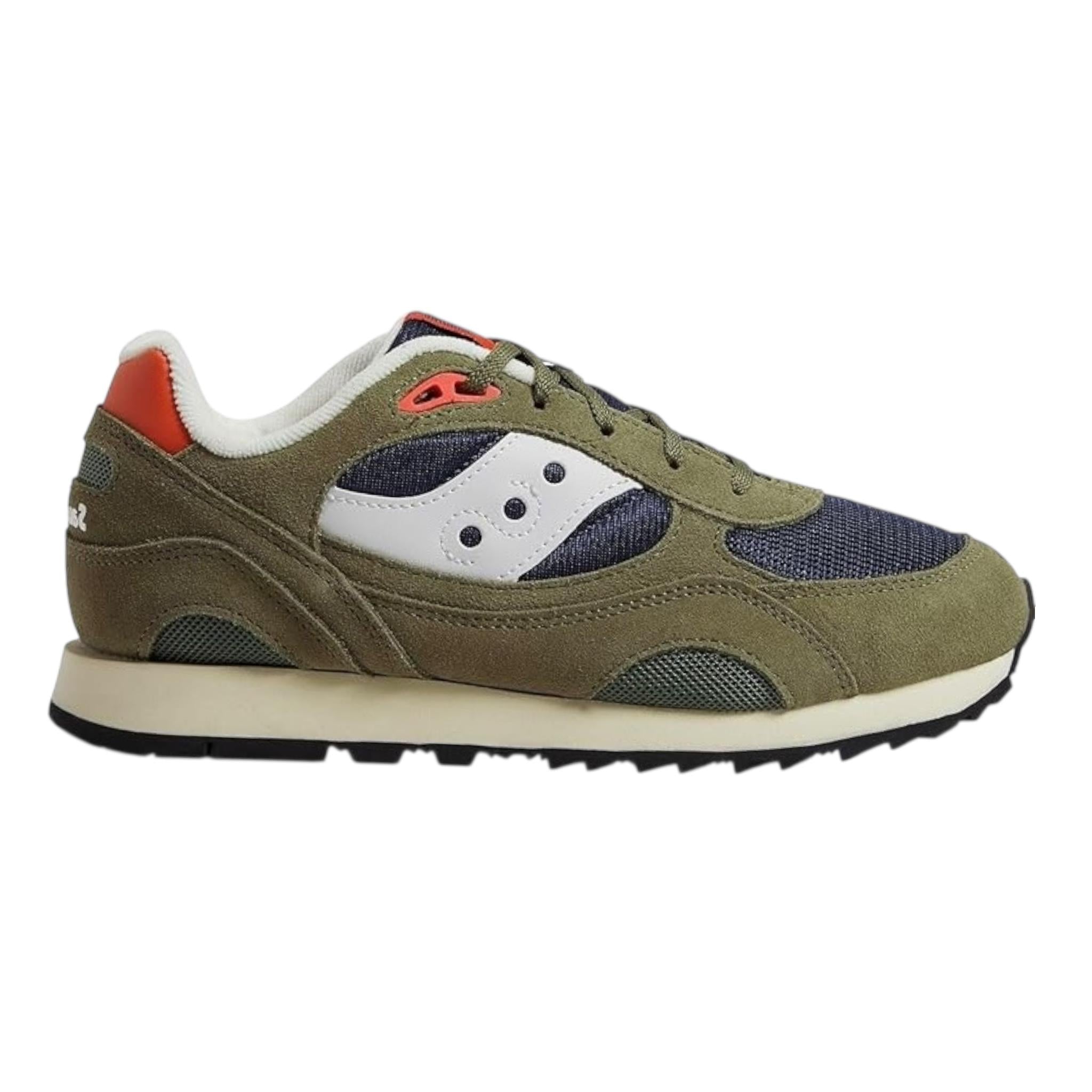 SAUCONY sneakers tinta unita con lacci Verde per Bambino SK267037 VERDE SAUCONY 
