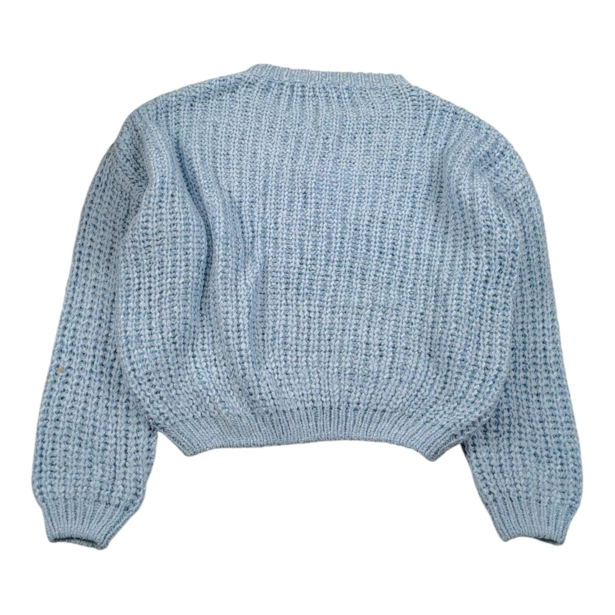 Magil Maglia Girocollo Tinta Unita per Bambina EJRI AZZURRO MAGIL 