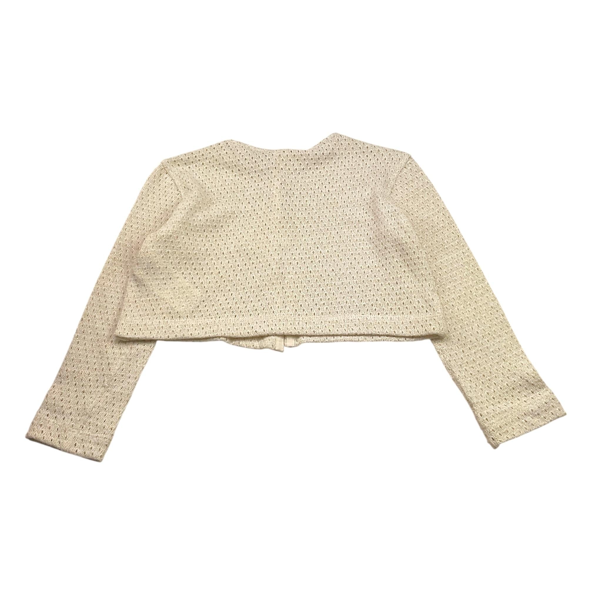 Caffe' D'Orzo Coprispalle Tinta Unita con Bottoni per Bambina ZW9A10 PANNA CAFFE' D'ORZO 