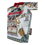 Just Cavalli Polo Mezza Manica Stampa Fantasia con Colletto In Contrasto per Bambino JGP26105PO BIANCO JUST CAVALLI 