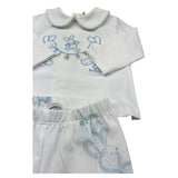 Le Bebe Completo 2 Pezzi Shirt-Ghettina Tinta Unita per Neonato LBB5258 BIANCO LE BEBE 