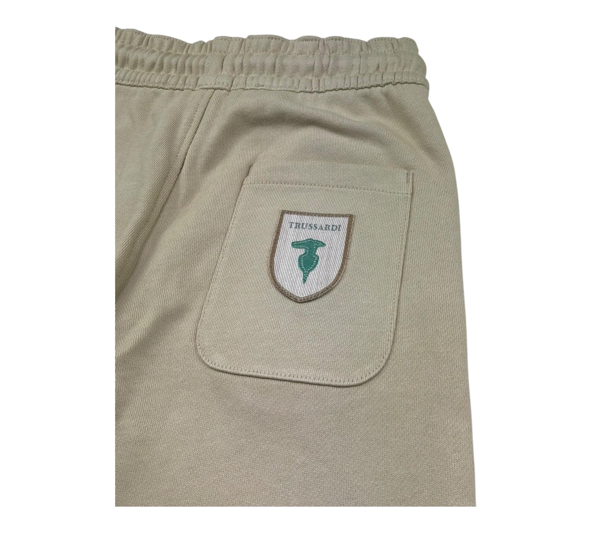 Trussardi Pantalone Tuta Tinta Unita con Logo per Bambino TBP26160PA BEIGE TRUSSARDI 