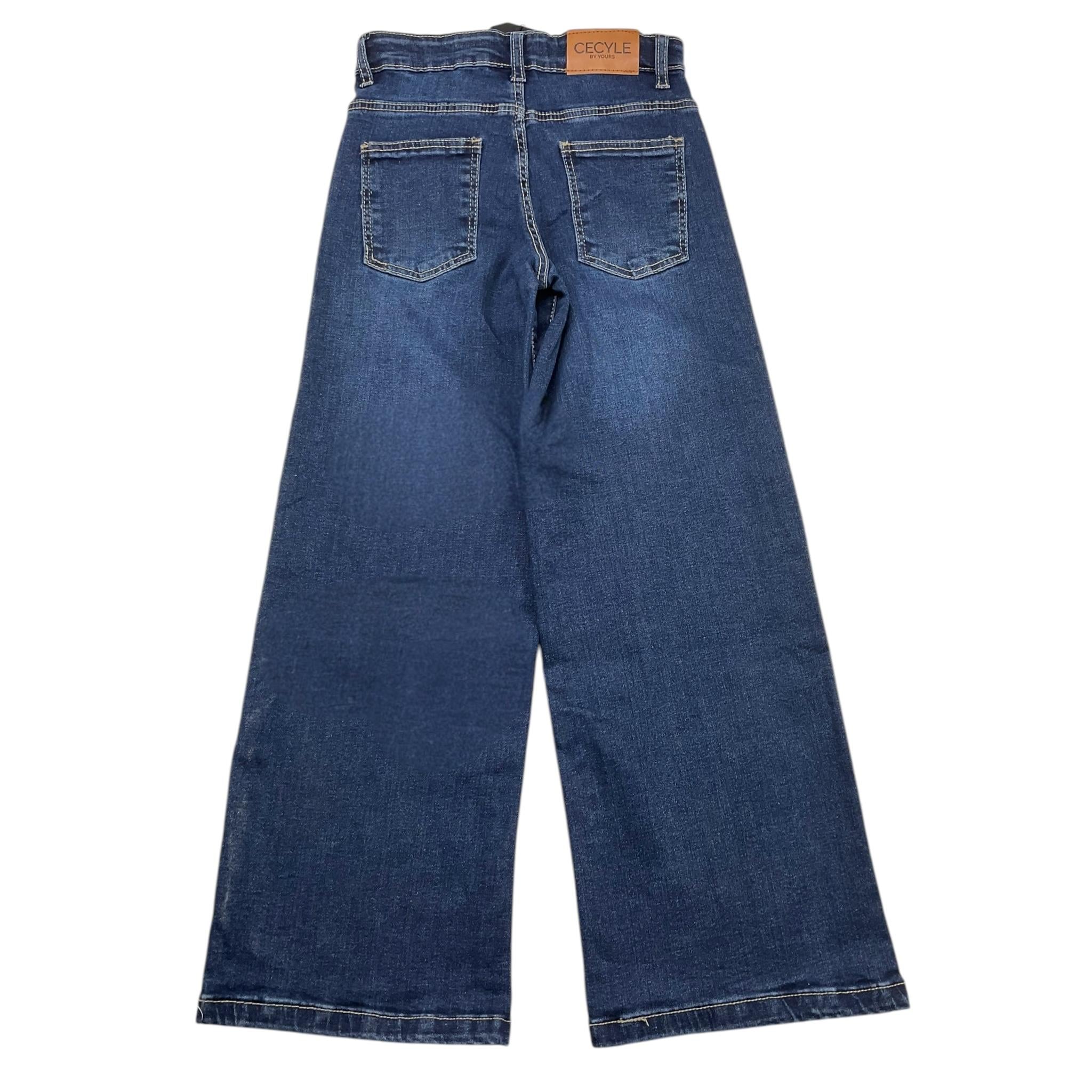 YOURS jeans tinta unita modello palazzo Blu per Bambina BY1912 BLU YOURS 