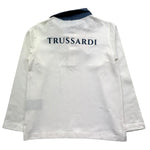 Trussardi Polo Manica Lunga Tinta Unita con Logo per Bambino TBP26134PO BIANCO TRUSSARDI 
