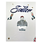 Monnalisa T-Shirt Girocollo Tinta Unita con Stampa per Bambino 253602 BIANCO MONNALISA 