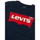 Levi'S T-Shirt Girocollo Tinta Unita con Stampa per Bambino 8E8157X BLU LEVI'S 