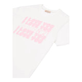 N°21 T-Shirt Tinta Unita con Stampa per Bambina N2102A BIANCO N°21 