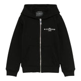 John Richmond Felpa Tinta Unita con Zip E Cappuccio per Neonato RBP25004FEX NERO JOHN RICHMOND 