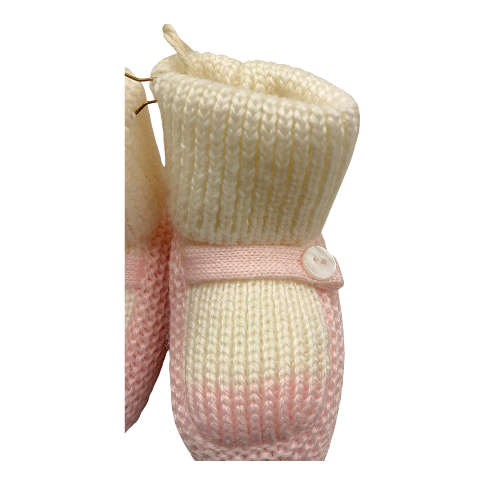 LITTLE BEAR babbucce bicolore Bianco/rosa per Neonata 5110F BIANCO/ROSA LITTLE BEAR 