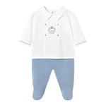 Mayoral Completo 2 Pezzi Shirt-Ghettina Bicolore per Neonato 1558X BIANCO/BLU MAYORAL 