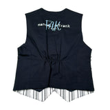 Manuell & Frank Gilet Bicolore Fantasia A Righe per Bambino MF5150B BIANCO/BLU MANUELL & FRANK 