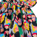 Gaelle Abito tinta unita con Fantasia Nero per Bambina 2746V00044 NERO GAELLE 