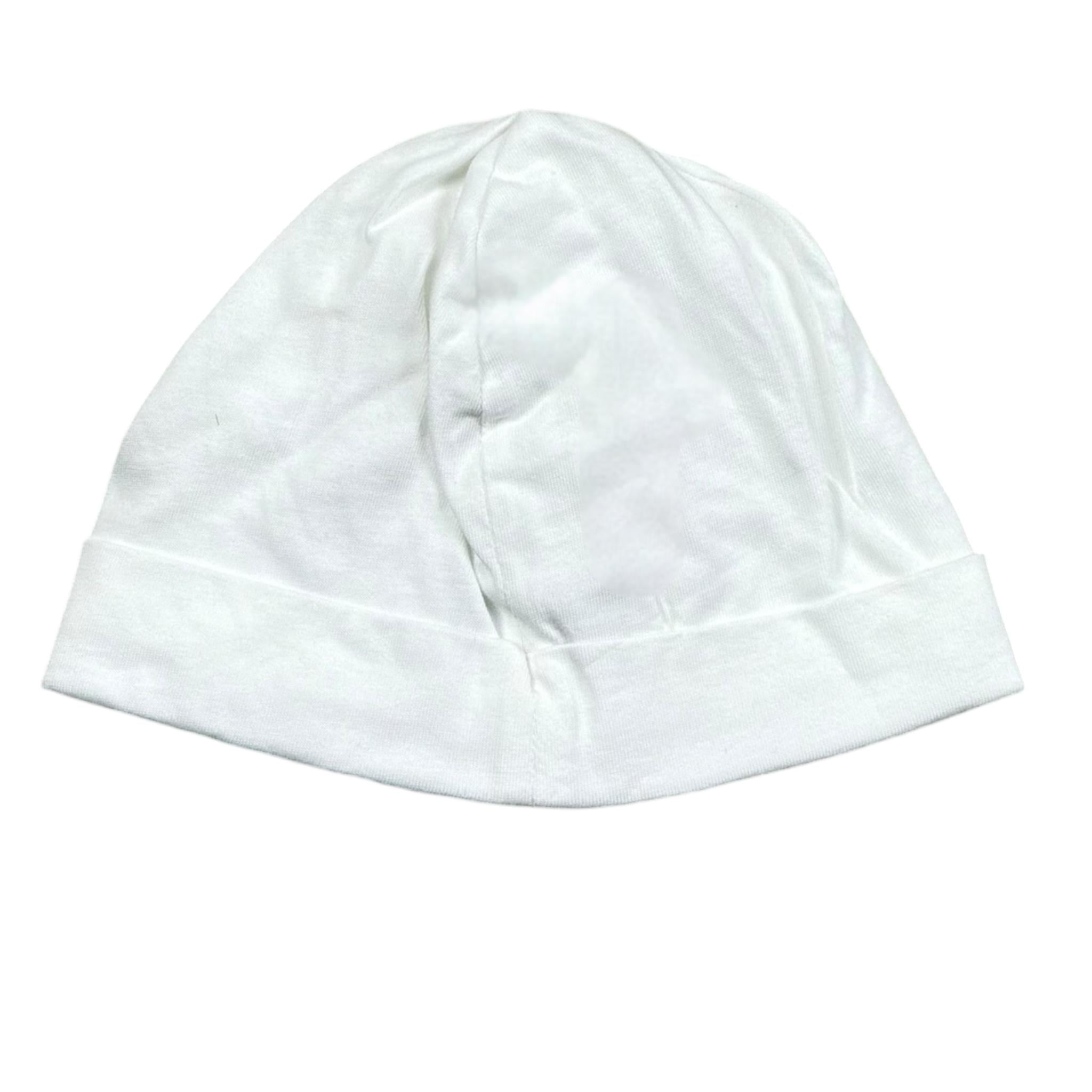 Moschino Cappello Tinta Unita con Stampa per Neonato MRY03E BIANCO MOSCHINO 