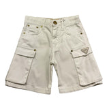 Yes London Bermuda Tinta Unita con Girovita Regolabile per Bambino JR7051 BIANCO YES LONDON 