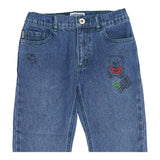 MOSCHINO jeans tinta unita con elastico in vita Blu per Bambino MUP04ZJX BLU MOSCHINO 