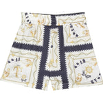 Monnalisa Completo 2 Pezzi Top-Short Stampa Fantasia per Bambina 11A419 BIANCO MONNALISA 