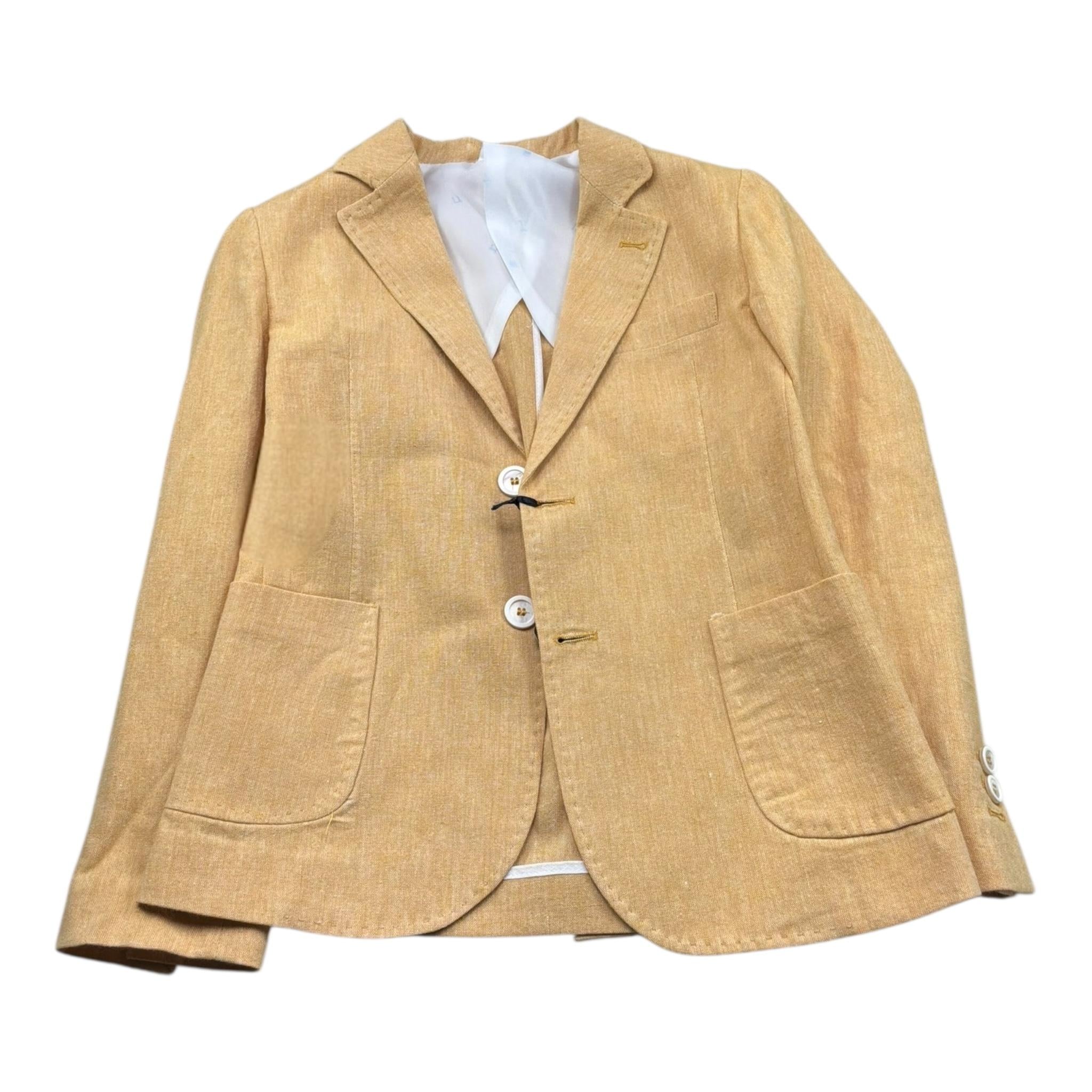 Manuel & Frank Giacca Tinta Unita con Bottoni per Bambino MF6319R SENAPE MANUEL & FRANK 