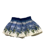 MONNALISA gonna tinta unita con stampa Blu per Neonata 11B702N BLU MONNALISA 