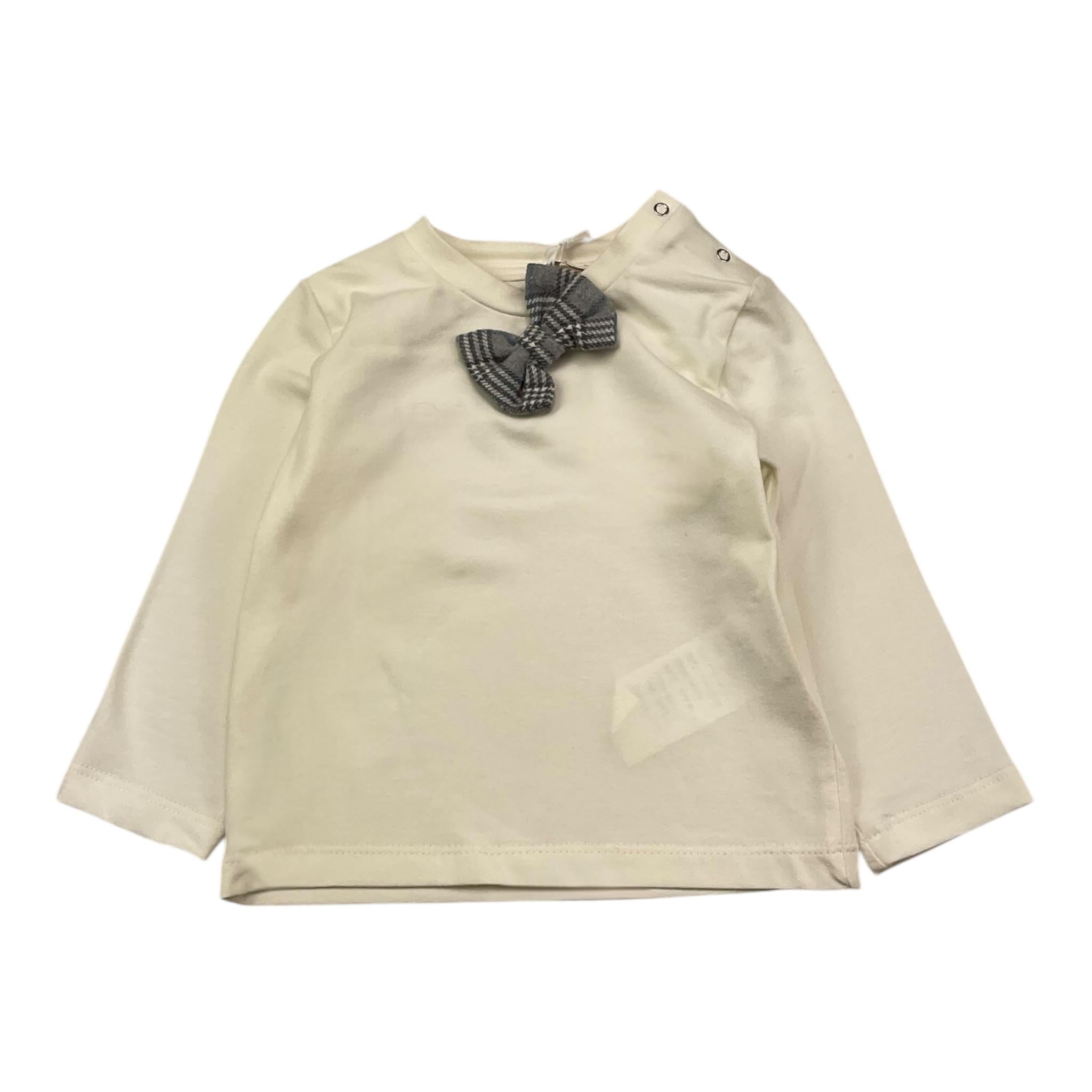 LE BEBE' shirt girocollo tinta unita con applicazione Bianco per Neonata LBB5214 BIANCO LE BEBE' 