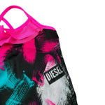 Diesel Costume Intero tinta unita con Balze Nero per Neonata K00206 NERO DIESEL 