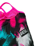 Diesel Costume Intero tinta unita con Balze Nero per Neonata K00206 NERO DIESEL 