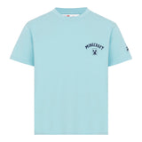 Saint Barth T-Shirt Girocollo Tinta Unita con Stampa per Bambino TSH0001045 AZZURRO SAINT BARTH 