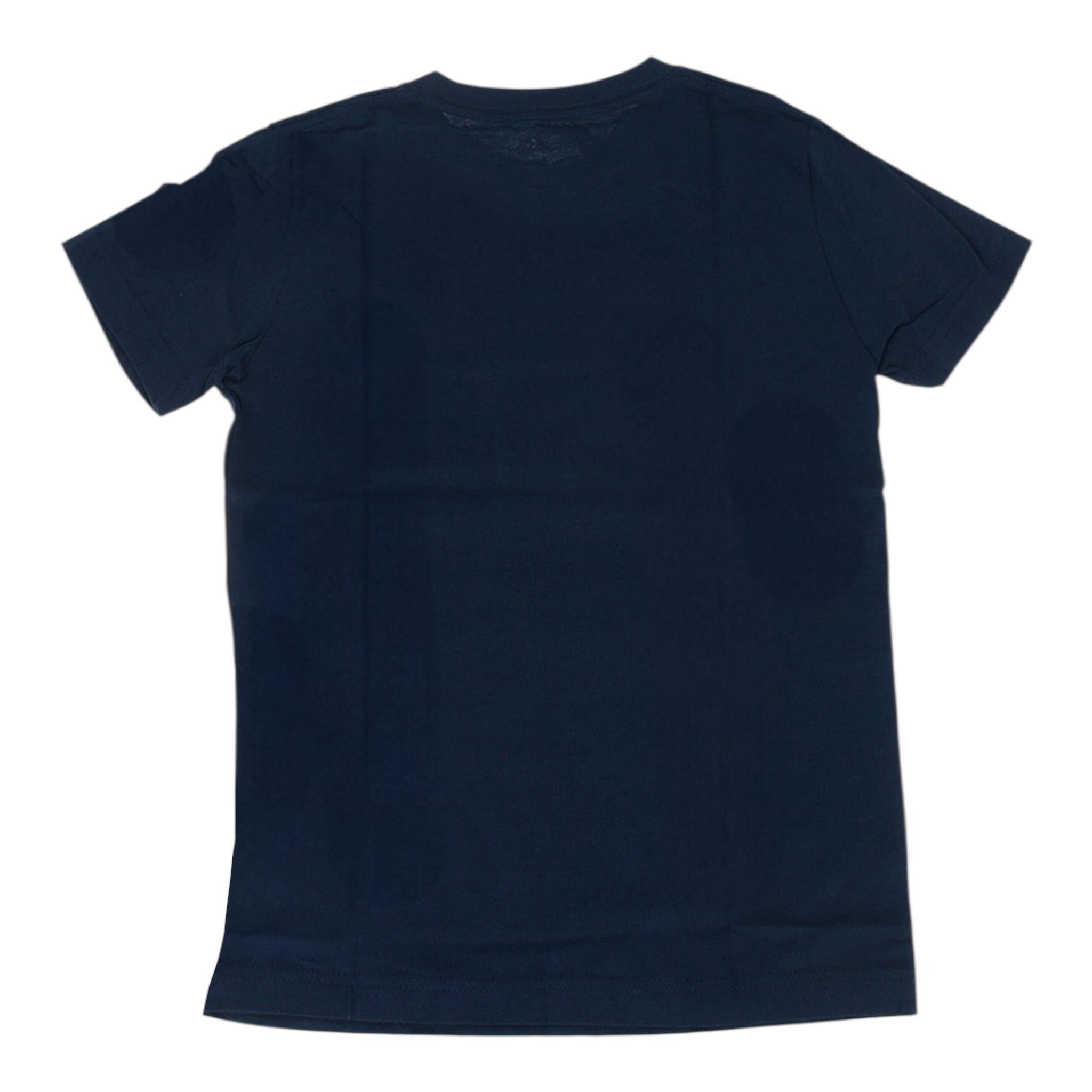 Converse T-Shirt Girocollo Tinta Unita con Logo per Bambino 866500 BLU CONVERSE 