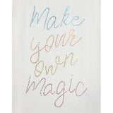 Dixie T-Shirt Tinta Unita Girocollo con Stampa per Bambina MB61030G39 BIANCO DIXIE 