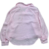 Saint Barth Camicia Manica Lunga Tinta Unita con Logo per Bambina MAIRAJR ROSA SAINT BARTH 