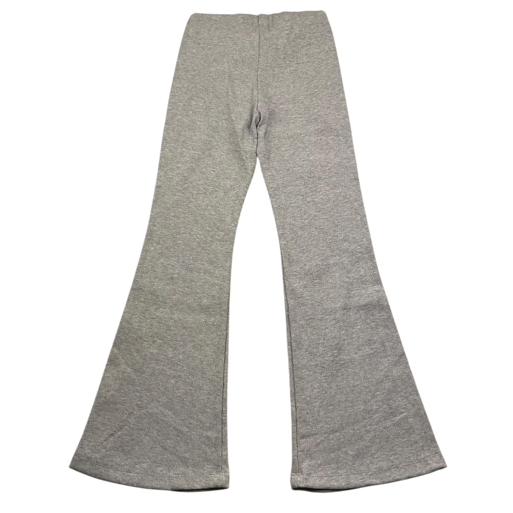 DIADORA pantalone tinta unita modello zampa con profili logati Grigio per Bambina F4IJGLG138 GRIGIO DIADORA 