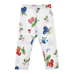 Monnalisa Leggins Tinta Unita con Stampa per Bambina 11E414X BIANCO MONNALISA 