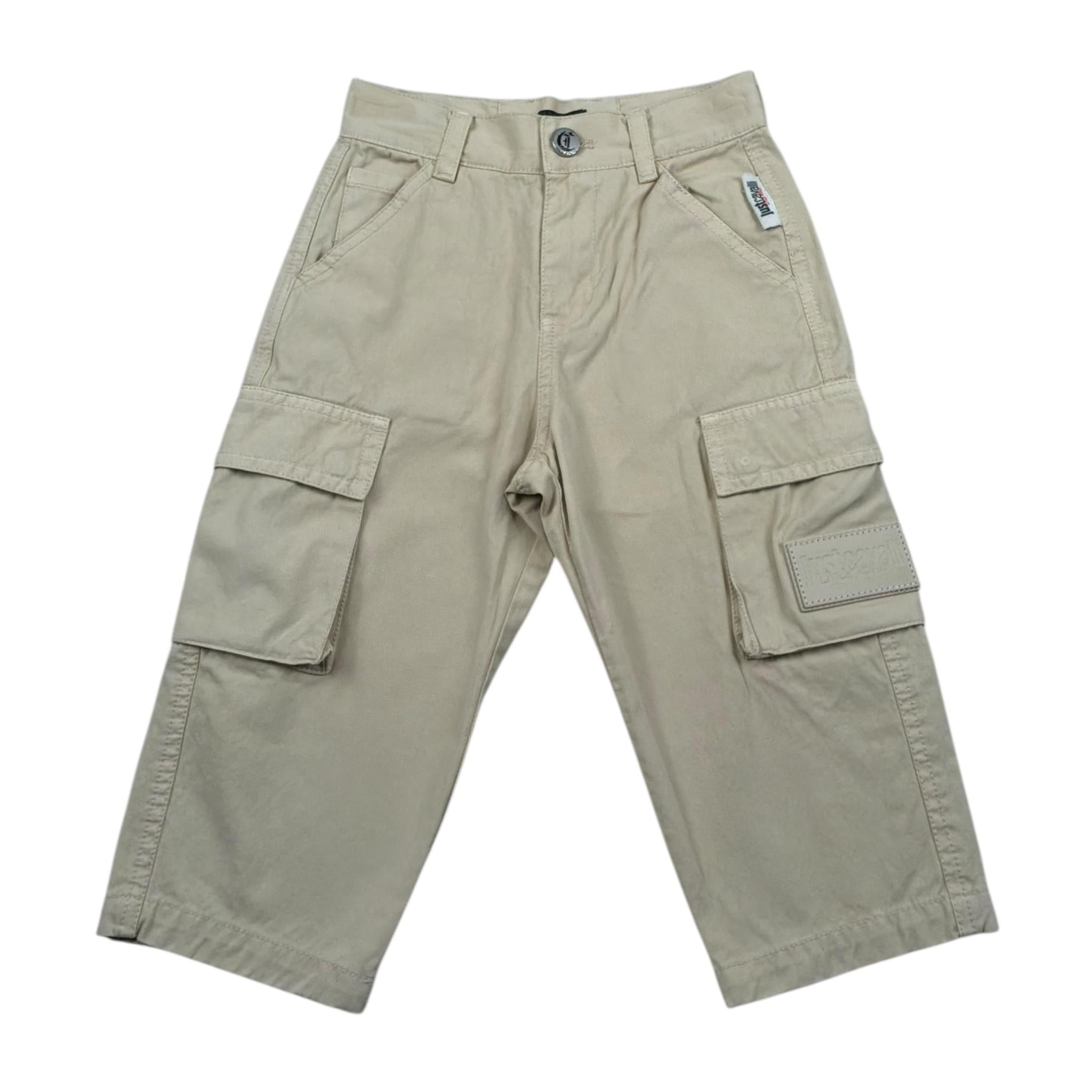 Just Cavalli Pantalone Tinta Unita con Girovita Regolabile per Neonato JIP26096PA BEIGE JUST CAVALLI 