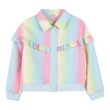 Billieblush Giubbino Multicolor con Fantasia A Righe E Bottoni per Bambina U20891 MULTICOLOR BillIEBLUSH 