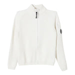 C.P. COMPANY maglia tinta unita con zip Panna per Bambino CUW004 PANNA C.P. COMPANY 