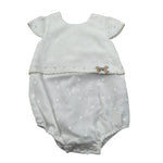 Paz Rodriguez Pagliaccetto Mezza Manica Tinta Unita per Neonata 005122717 BIANCO PAZ RODRIGUEZ 