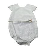 Paz Rodriguez Pagliaccetto Mezza Manica Tinta Unita per Neonata 005122717 BIANCO PAZ RODRIGUEZ 