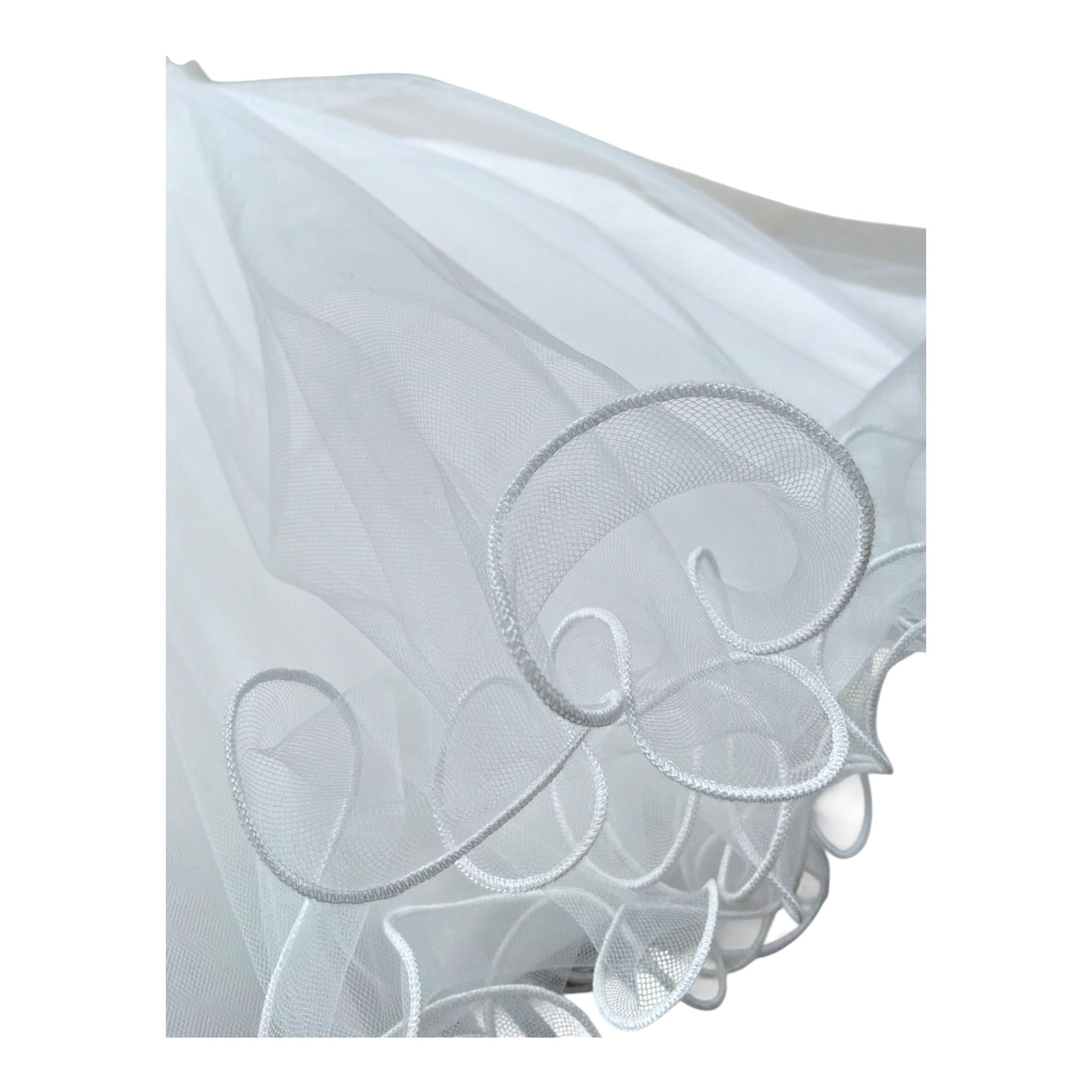 Bella Brilli Abito Cerimonia Tinta Unita Giromanica per Bambina BB902548 BIANCO BELLA BRILLI 